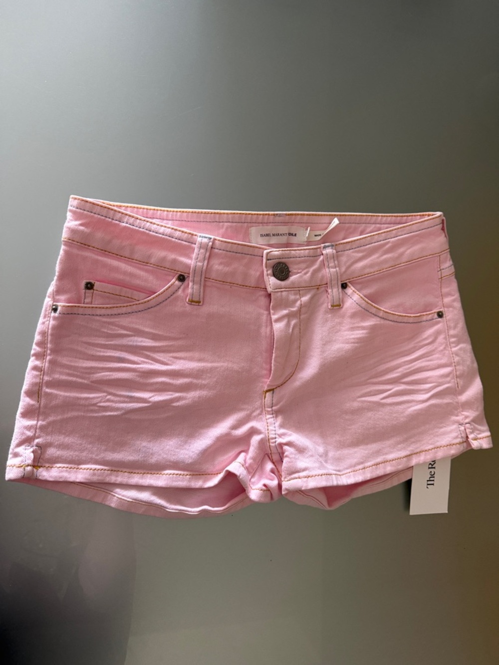 Isabel Marant Light Pink Denim Cutoff Shorts